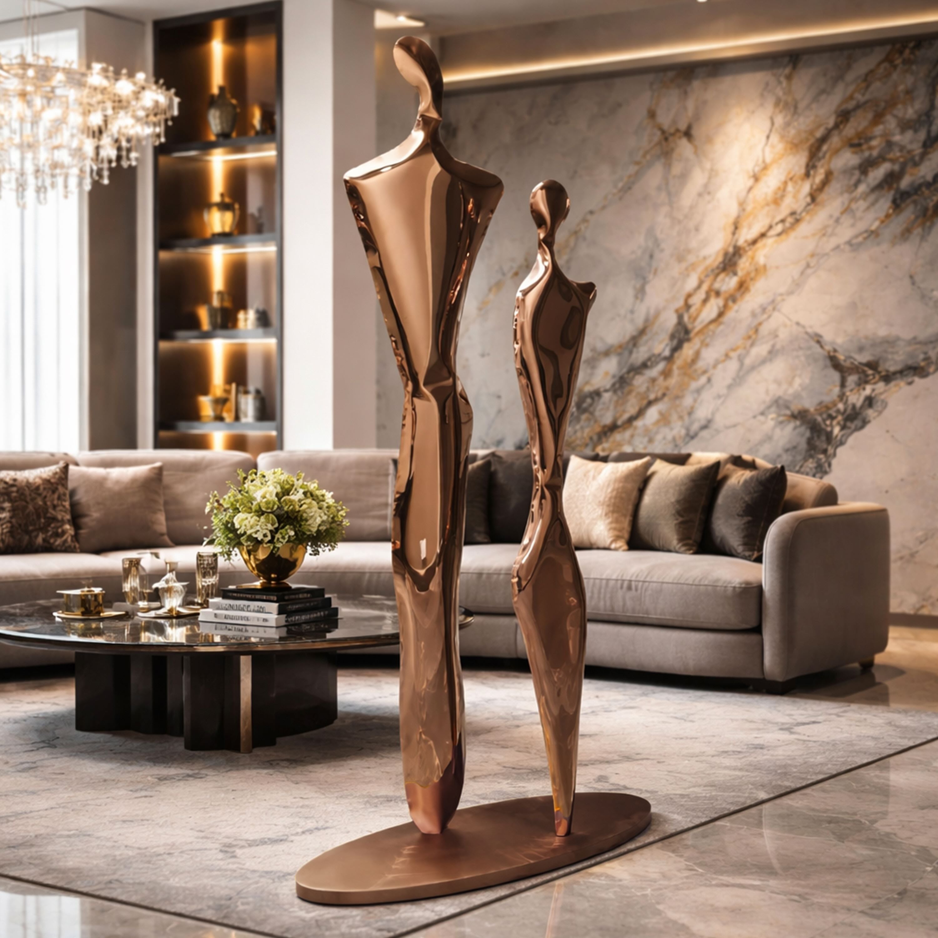 Matchstick Heads Floor Sculpture